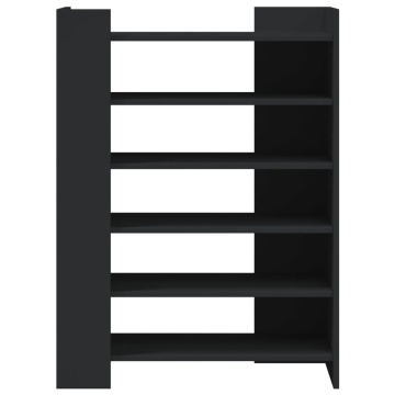 Pantofar, negru, 74,5x37,5x100 cm, lemn prelucrat - Img 4