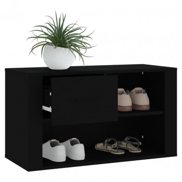 Pantofar, negru, 80x35x45 cm, lemn compozit - Img 4