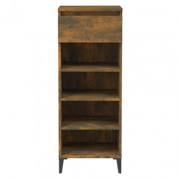 Pantofar, stejar fumuriu, 40x36x105 cm, lemn prelucrat - Img 8