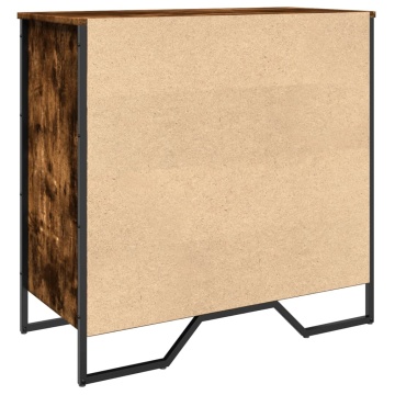 Pantofar, stejar fumuriu, 80x38x78 cm, lemn compozit - Img 5