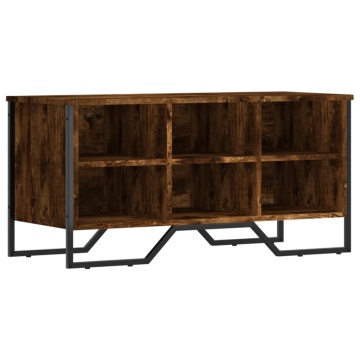 Pantofar, stejar fumuriu, 90x38x45,5 cm, lemn compozit - Img 2