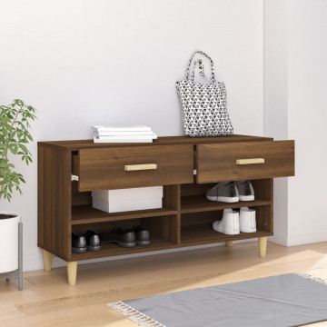 Pantofar, stejar maro, 102x35x55 cm, lemn compozit - Img 3