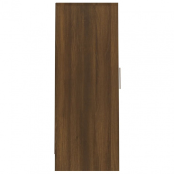 Pantofar, stejar maro, 32x35x92 cm, lemn prelucrat - Img 6