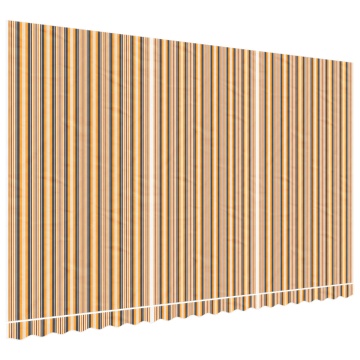 Pânză de rezervă copertină, dungi multicolore, 5x3 m - Img 2