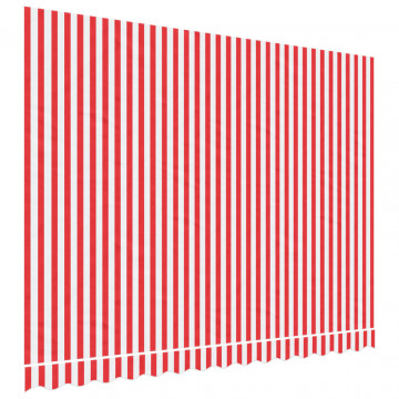 Pânză de rezervă copertină, dungi roșii și albe, 3,5x2,5 m - Img 2
