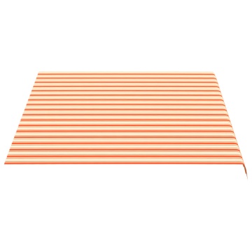 Pânză de rezervă copertină, galben și portocaliu, 4x3 m - Img 4