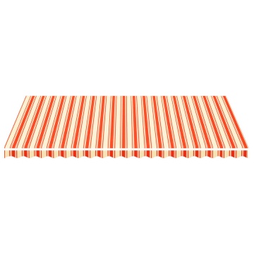 Pânză de rezervă copertină, galben și portocaliu, 5x3 m - Img 3