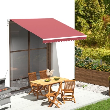 Pânză de rezervă pentru copertină, roșu vișiniu, 3x2,5 m - Img 1