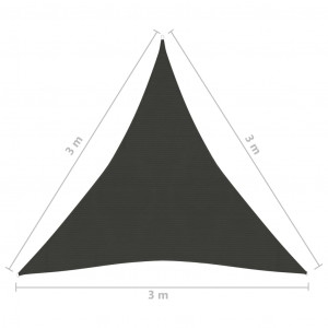 Pânză parasolar,3x3x3 m , HDPE , 160 g/m² - Img 5