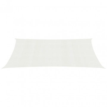 Pânză parasolar, alb, 2,5 x 5 m, HDPE, 160 g/m² - Img 2