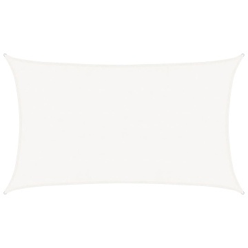 Pânză parasolar, alb, 5x8 m, HDPE, 160 g/m² - Img 2