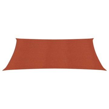 Pânză parasolar, cărămiziu, 3x5 m, 160 g/m² , HDPE - Img 2