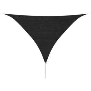 Pânză parasolar din HDPE triunghiulară 5 x 5 x 5 m, antracit - Img 1