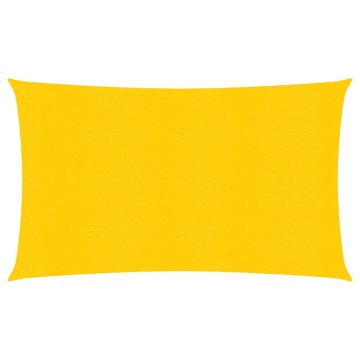 Pânză parasolar, galben dreptunghiular 4x7 m, HDPE, 160 g/m² - Img 1