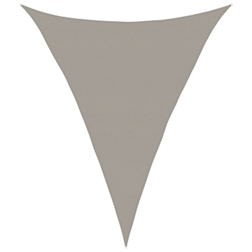 Pânză parasolar gri deschis 5x6x6 m HDPE 160 g/m² triunghiular - Img 2
