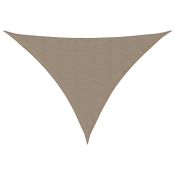 Pânză parasolar gri taupe 4x5x6,4m țesătură oxford triunghiular - Img 2