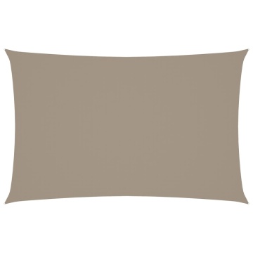 Pânză parasolar gri taupe 5x8 m țesătură oxford dreptunghiular - Img 2