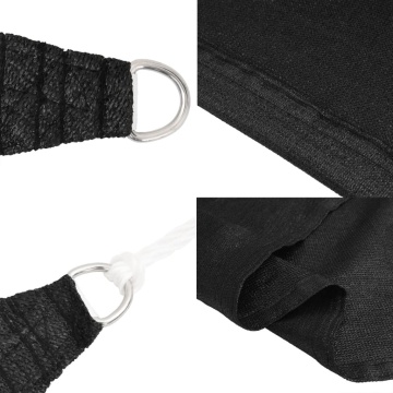 Pânză parasolar, negru, 2,5x2,5 m, HDPE, 160 g/m² - Img 6