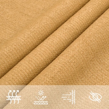 Pânză parasolar nisipiu dreptunghiular 2,5x3m HDPE 160 g/m² - Img 7