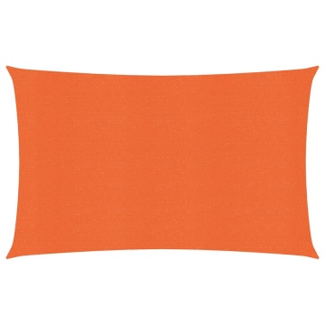 Pânză parasolar, portocaliu dreptunghiular 3x5 m HDPE 160 g/m² - Img 1