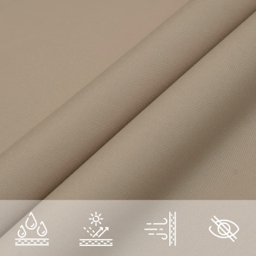 Pânză parasolar, taupe, 4x5 m, țesătură oxford, dreptunghiular - Img 7