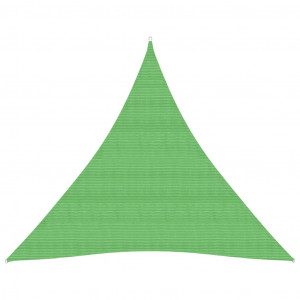Pânză parasolar, verde deschis, 4x4x4 m, HDPE, 160 g/m² - Img 1