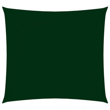 Pânză parasolar, verde închis, 4x4 m, țesătură oxford, pătrat - Img 1