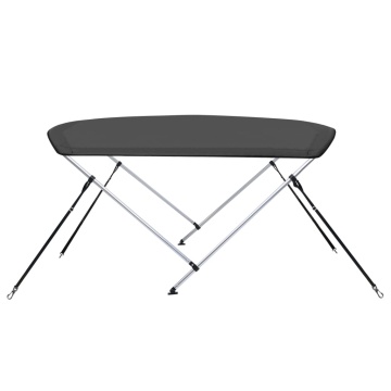 Parasolar barcă Bimini cu 2 arcuri, antracit, 180x150x110 cm - Img 4