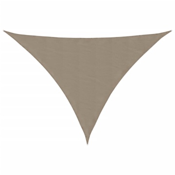 Parasolar gri taupe 2,5x2,5x3,5 m țesătură oxford triunghiular - Img 2
