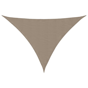 Parasolar, gri taupe, 4x5x5 m, țesătură oxford, triunghiular - Img 2