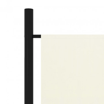 Paravan cameră cu 6 panouri, alb crem, 300 x 180 cm - Img 5