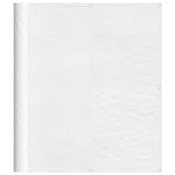 Paravan de balcon, alb, 120x800 cm, 100% poliester oxford - Img 2
