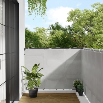 Paravan de balcon gri deschis 120x800 cm 100% poliester oxford - Img 1