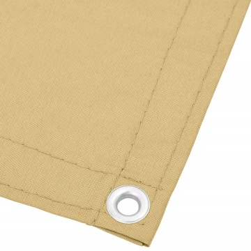 Paravan de balcon, nisipiu, 90x300 cm, 100% poliester oxford - Img 4