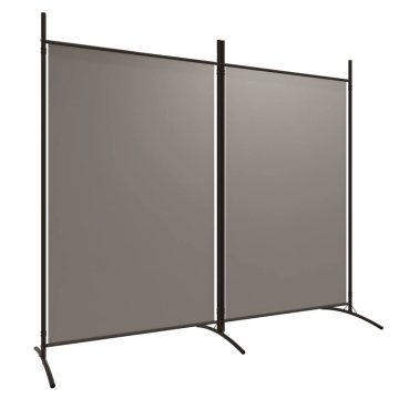 Paravan de cameră cu 2 panouri, antracit, 175x180 cm - Img 2