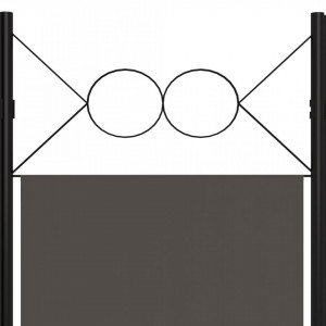 Paravan de cameră cu 5 panouri, antracit, 200 x 180 cm - Img 6