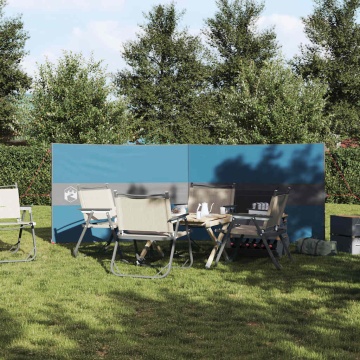 Paravan de camping, albastru, 344x120 cm, impermeabil - Img 3