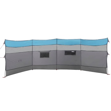 Paravan de camping, albastru, 510x153 cm, impermeabil - Img 5