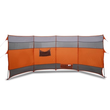 Paravan de camping, portocaliu, 366x152x152 cm, impermeabil - Img 2