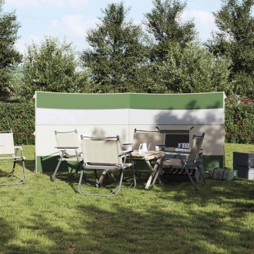 Paravan de camping verde 340x130 cm impermeabil - Img 3