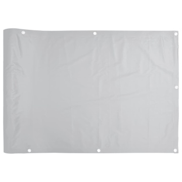 Paravan de grădină, gri, 600x120 cm, PVC - Img 2