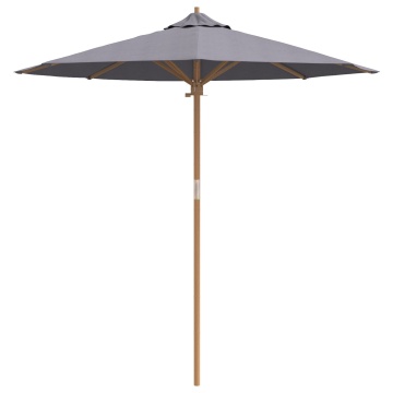 Paravan de Grădină Gri Întunecat 217x230 cm din Bambus - Img 4