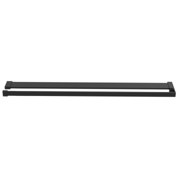 Paravan duș walk-in cu raft negru 90x195 cm sticlă ESG/aluminiu - Img 7