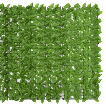 Paravan intimitate de balcon din frunze verde 300x150 cm - Img 3