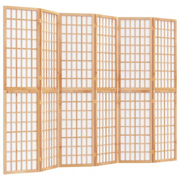 Paravan pliabil de cameră, 6 panouri, 240x170 cm, stil japonez - Img 2