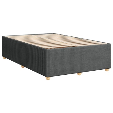 Pat box spring cu saltea, gri închis, 120x200 cm, textil - Img 7