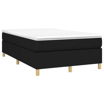 Pat box spring cu saltea, negru, 120x190 cm, catifea - Img 2