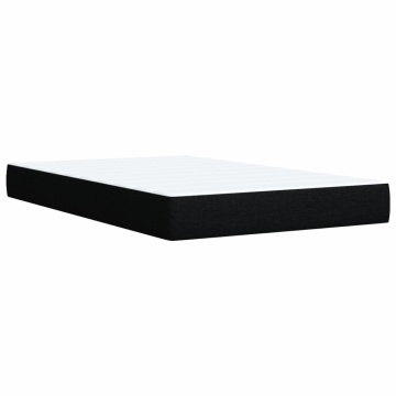 Pat box spring cu saltea, negru, 120x200 cm, textil - Img 7