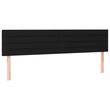 Pat box spring cu saltea, negru, 200x200 cm, textil - Img 5
