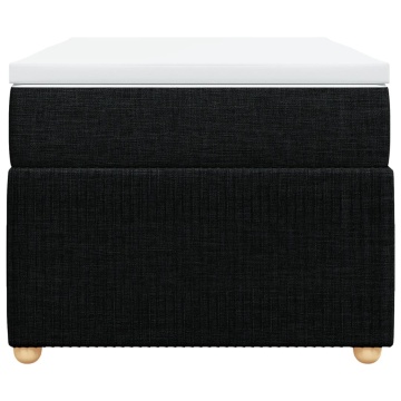 Pat box spring cu saltea, negru, 90x190 cm, textil - Img 4